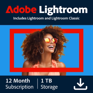Lightroom, 1yr Subscription, 1 User, Multiple Platforms, 1 TB Storage