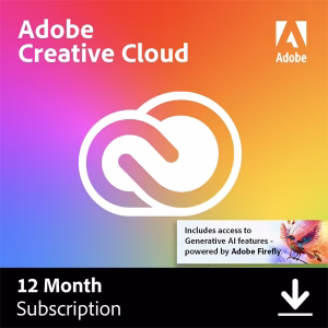 Adobe Creative Cloud for Windows/macOS, 1 User