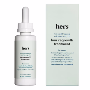 Hers Minoxidil 2% Topical Solution, Hair Regrowth Treatment for Women